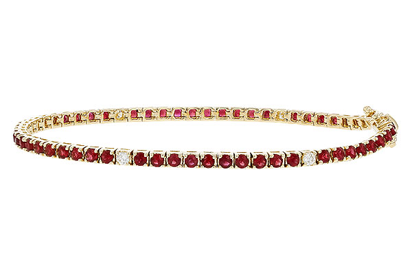 F284-10903: BRACELET 3.04 RUBY 3.29 TGW (7")