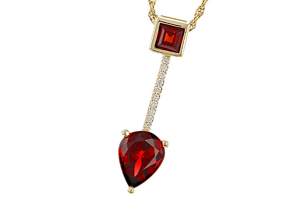 F284-11739: NECKLACE 2.15 GARNET 2.20 TGW