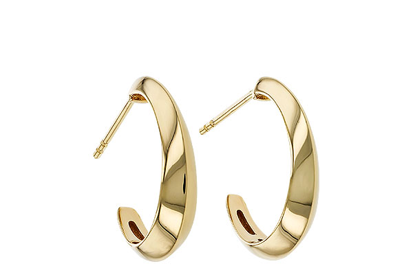 F284-11766: GOLD EARRINGS (19MM)