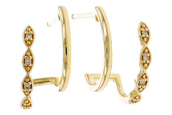F284-13557: EARRINGS .03 TW