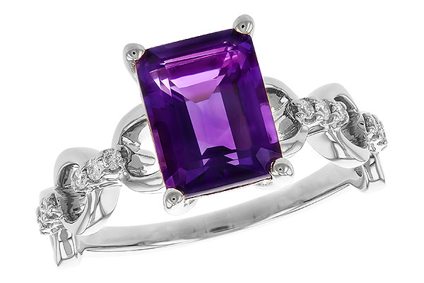 F284-16294: LDS RG 1.95 AMETHYST 2.05 TGW (9x7MM AMY)