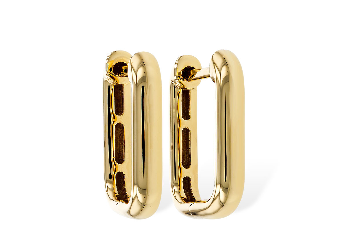 F284-16357: GOLD EARRINGS (15MM)