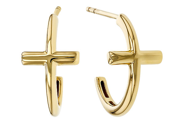 F284-17194: GOLD EARRINGS (14MM)