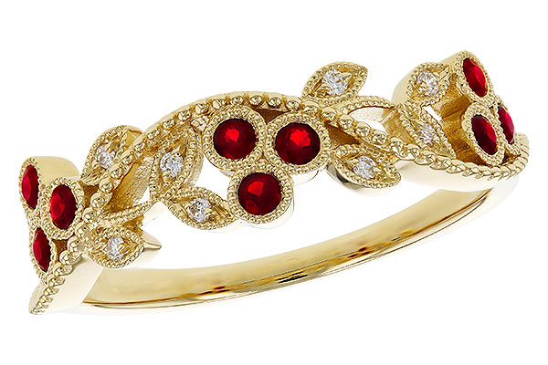 F284-18094: LDS DIA RG .22 RUBY TW .28 TGW