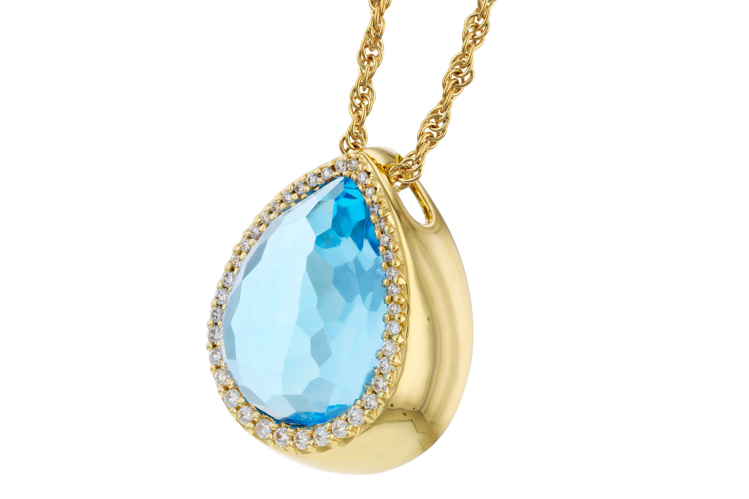 F285-01803: NECK 5.78 LONDON BLUE TOPAZ 5.92 TGW (14x10MM)