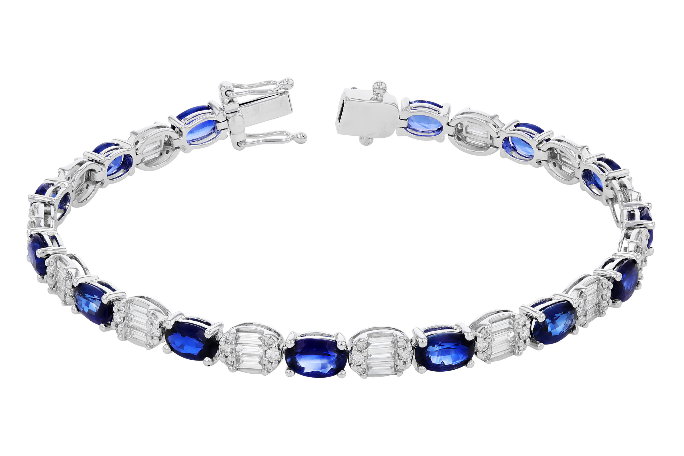 F285-01812: BRACELET 7.28 TW SAPPHIRE 8.98 TGW (7")