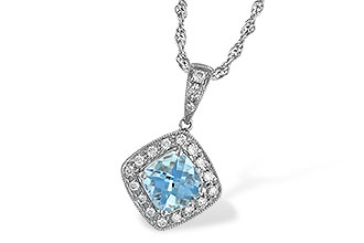 G015-91757: NECKLACE .80 AQUA .93 TGW