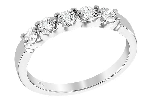 G195-04475: LDS DIA WED RG .50 TW (5 STONES)