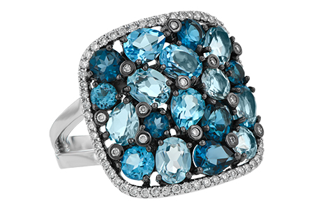 G196-87212: LDS RG 3.67 BLUE TOPAZ 3.94 TGW