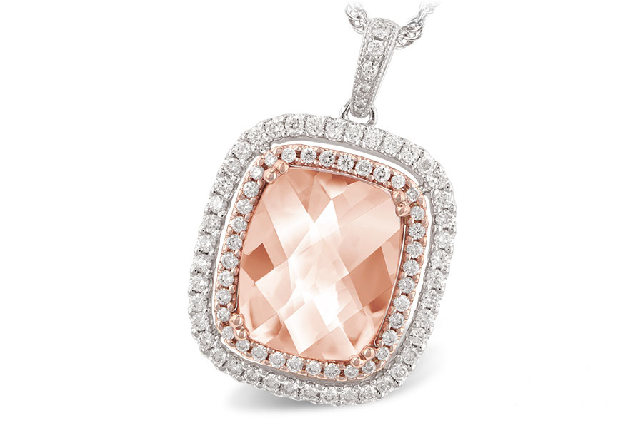G197-77221: NECK 4.20 MORGANITE 4.66 TGW