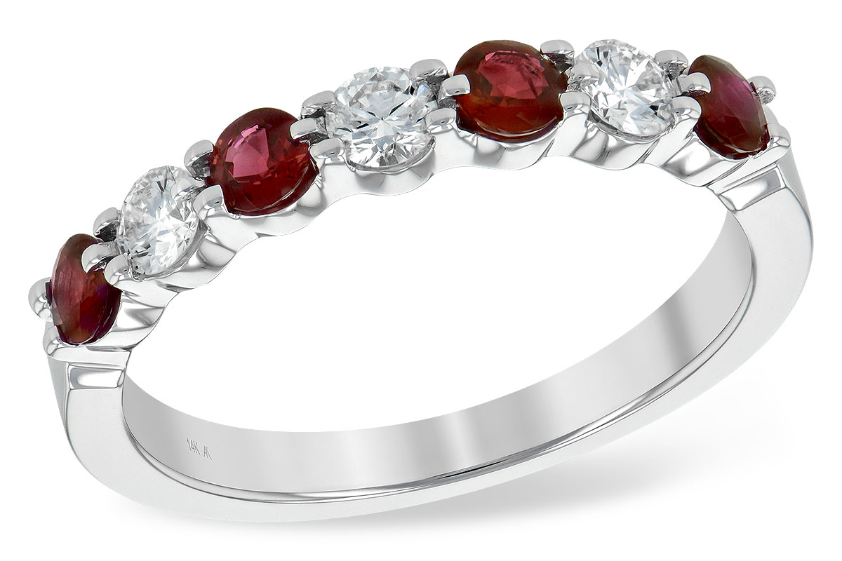G198-70866: LDS WED RG .48 RUBY .78 TGW