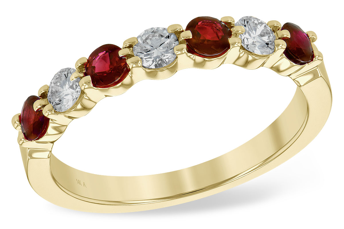 G198-70866: LDS WED RG .48 RUBY .78 TGW