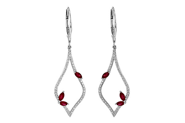 G199-55412: EARR .60 RUBY .95 TGW