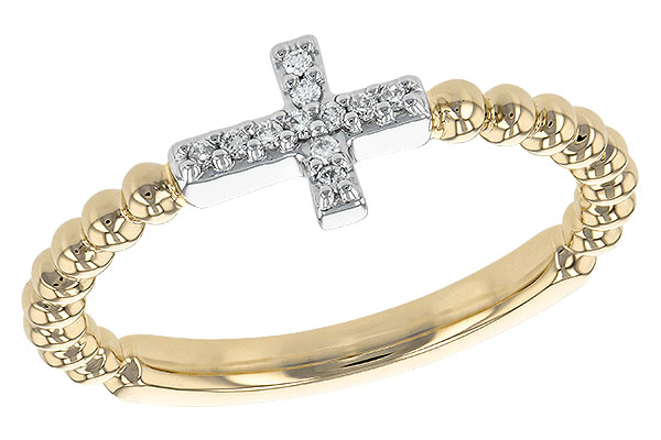 G199-57203: LDS DIA RG .05 TW (E198-70848 YG RING & WG SETTING)