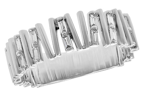 G199-59921: LDS DIA WED RG .24 TW BAGUETTES