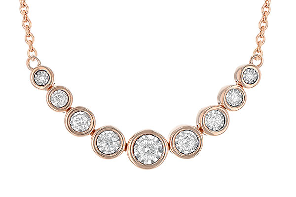G199-59930: NECKLACE .25 TW (18")