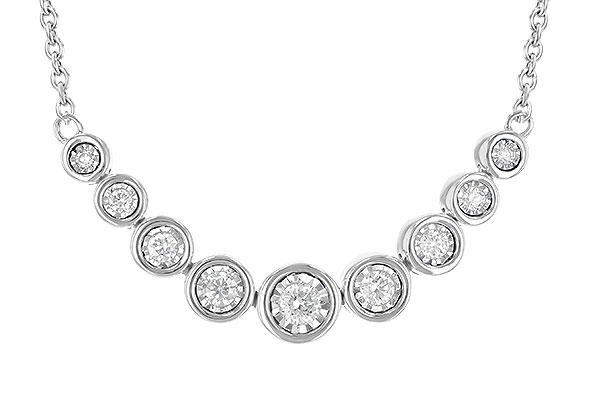 G199-59930: NECKLACE .25 TW (18")