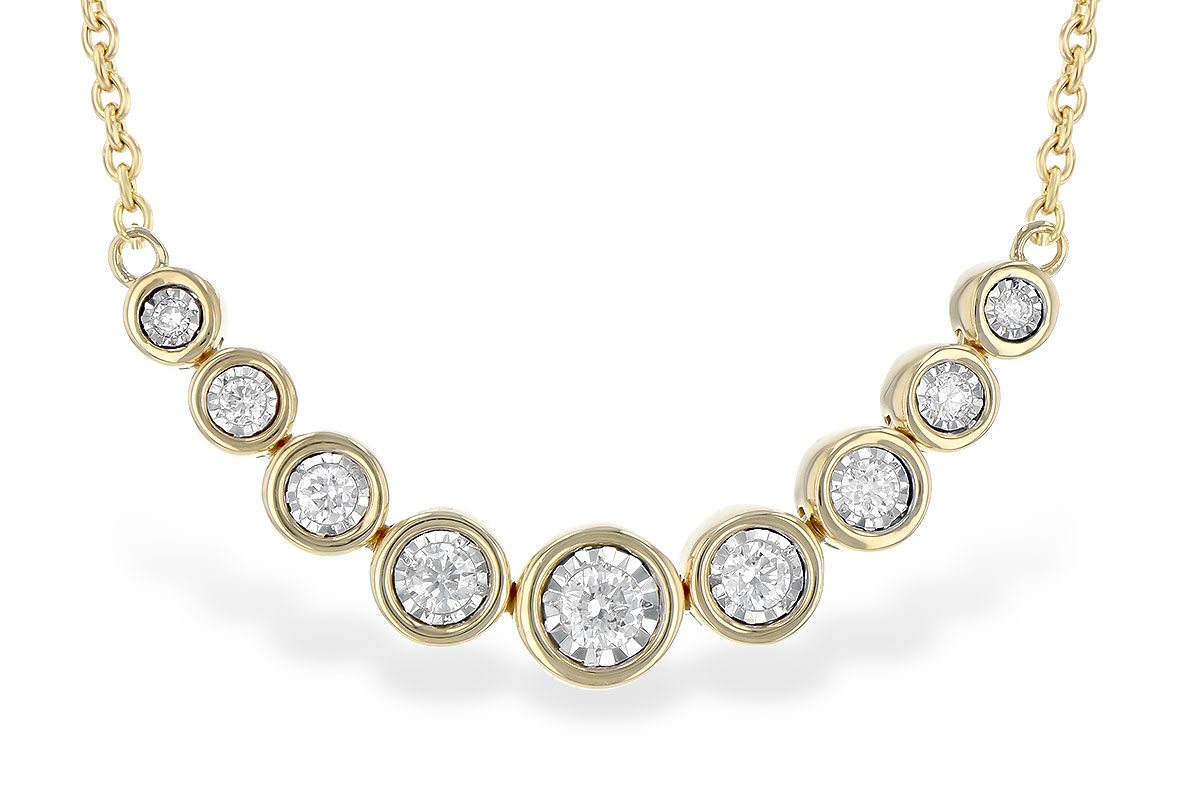 G199-59930: NECKLACE .25 TW (18")