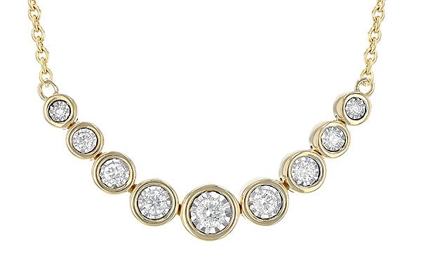 G199-59930: NECKLACE .25 TW (18")