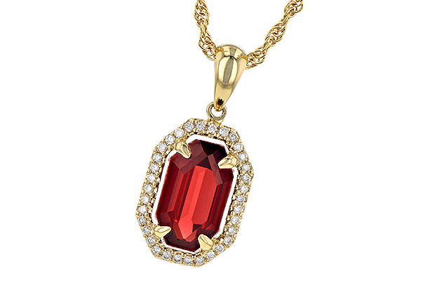 G199-60875: NECK 1.66 GARNET 1.75 TGW