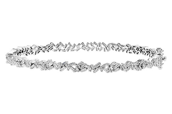 G282-29048: BANGLE .84 TW BAGUETTE DIAS