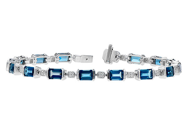 G282-29948: BRACELET 7.90 LONDON BLUE TOPAZ 8.13 TGW