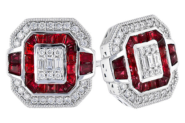 G282-34484: EARR .80 RUBY TW 1.05 TGW
