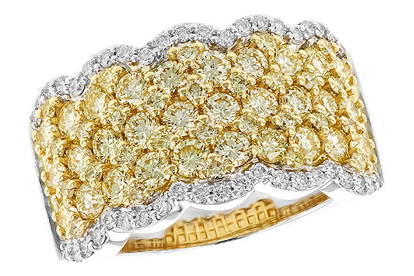 G283-20830: LDS DIA WED RG 1.90 YELLOW DIAS 2.20 TW