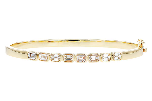 G283-21775: BANGLE 2.00 TW EMERALD CUTS
