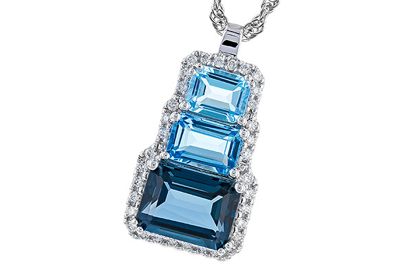 G283-21803: NECK 2.48 TW BLUE TOPAZ 2.64 TGW