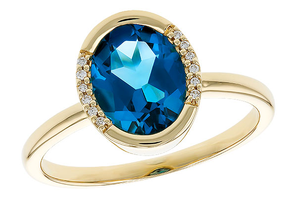 G283-22703: LDS RG 1.90 TW LONDON BLUE TOPAZ 1.93 TGW(9x7 LBT)