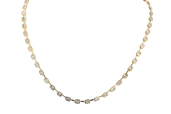 G283-23584: NECKLACE 2.05 TW BAGUETTES (17 INCHES)
