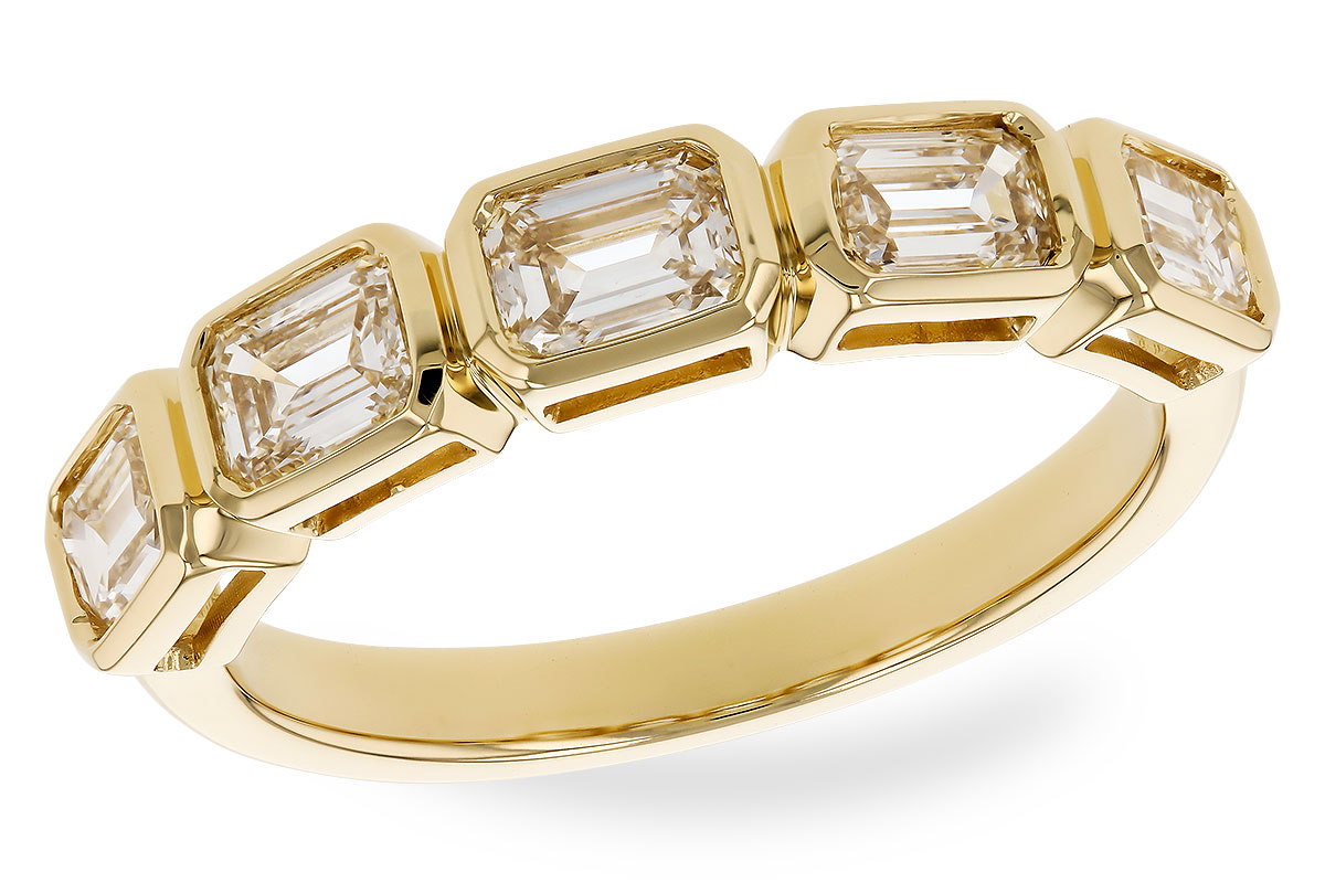 G283-23630: LDS DIA WED RG 1.20 TW EMERALD CUTS