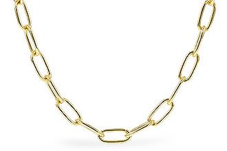 G283-24512: PAPERCLIP SM (18IN, 2.40MM, 14KT, LOBSTER CLASP)