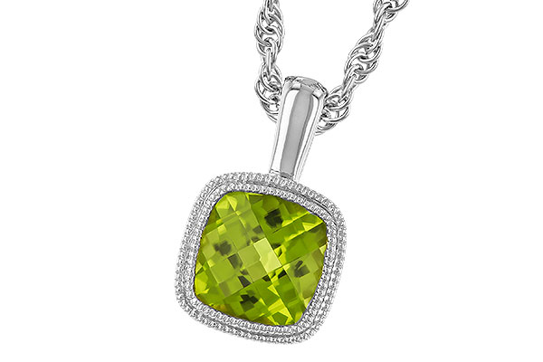 G283-24539: NECKLACE .95 CT PERIDOT