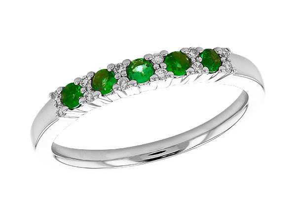 G283-26339: LDS WED RG .20 EMERALD .27 TGW