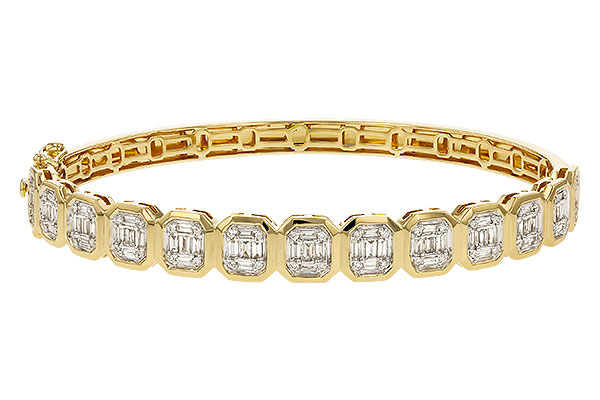 G284-09975: BANGLE .81 TW BAGUETTE 1.00 TW