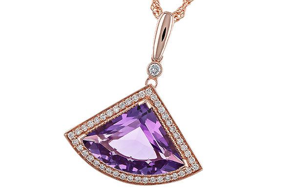 G284-11739: NECKLACE 2.80 AMETHYST 2.97 TGW
