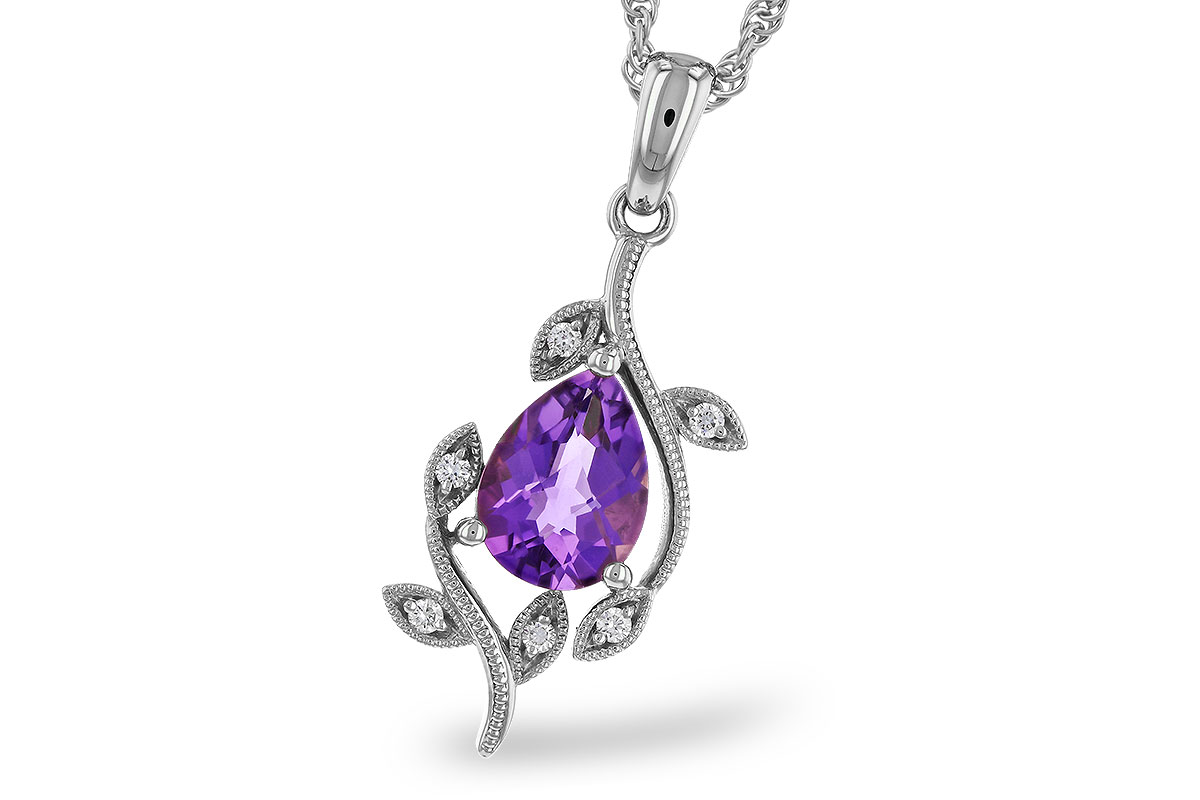 G284-12684: NECKLACE .88 AMETHYST .93 TGW (8x6MM AMY)
