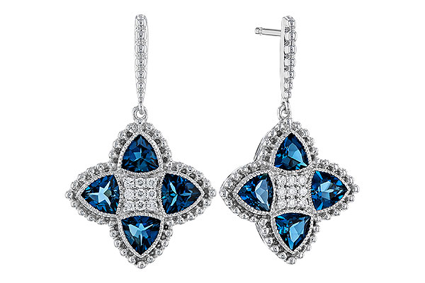 G284-14466: EARRINGS 1.73 LONDON BLUE TOPAZ 1.82 TGW