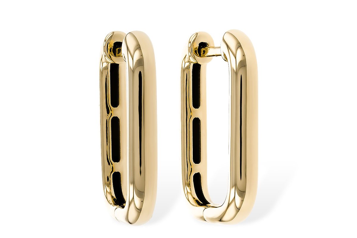 G284-15448: GOLD EARRINGS (18MM)