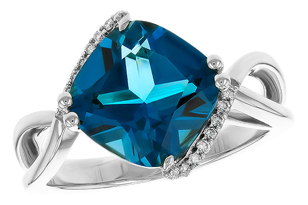 G284-16321: LDS RG 4.42 LONDON BLUE TOPAZ 4.50 TGW (10MM LBT)