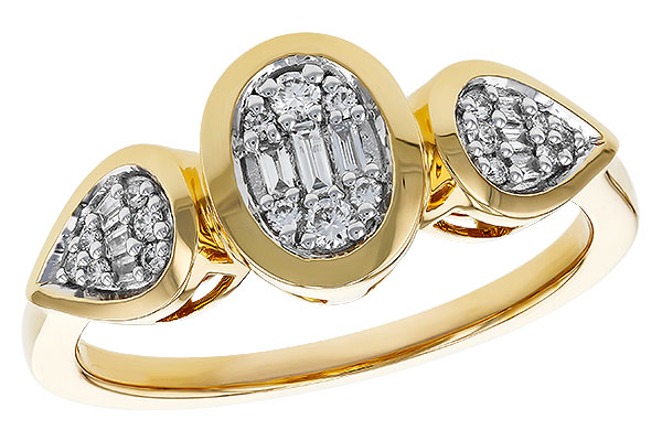 G284-18157: LDS DIA RG .07 TW BAGUETTE .17 TW