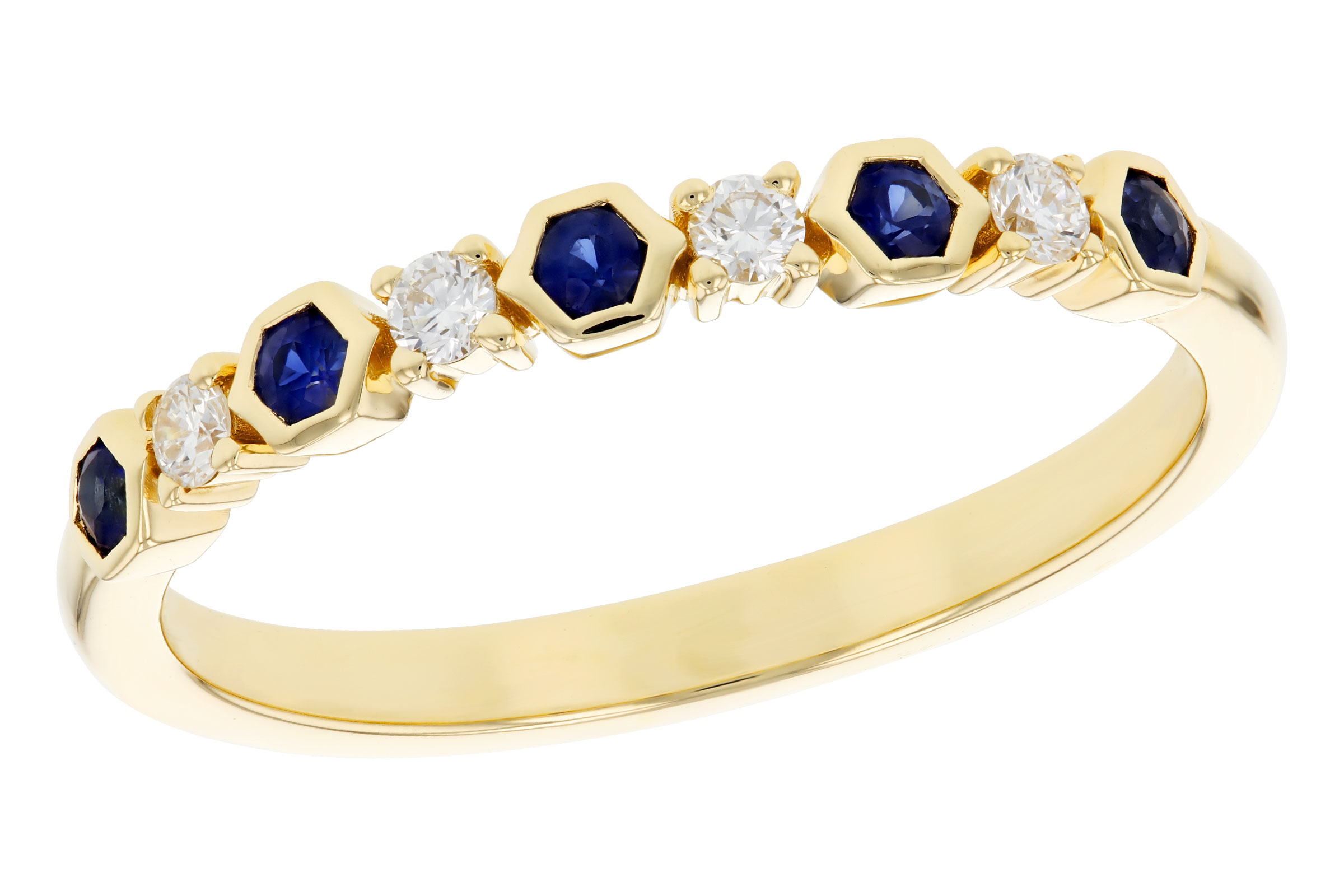 G285-03584: LDS WED RG .14 TW SAPPHIRE .24 TGW