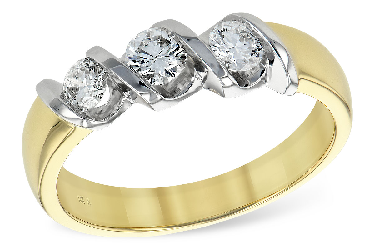 H102-34466: LDS WED RING .20 BR .50 TW