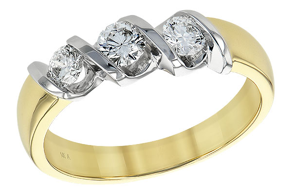 H102-34466: LDS WED RING .20 BR .50 TW
