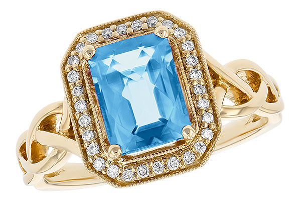 H196-85375: LDS RG 1.77 BLUE TOPAZ 1.88 TGW