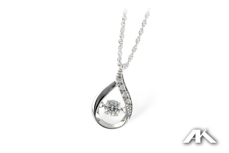 H196-86275: NECKLACE .19 TW