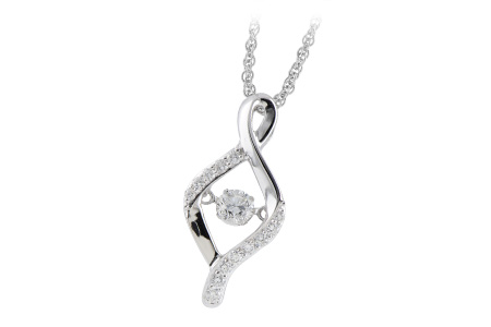 H197-75366: NECKLACE .33 TW
