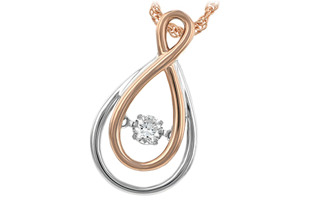 H197-79057: NECKLACE .14 TW
